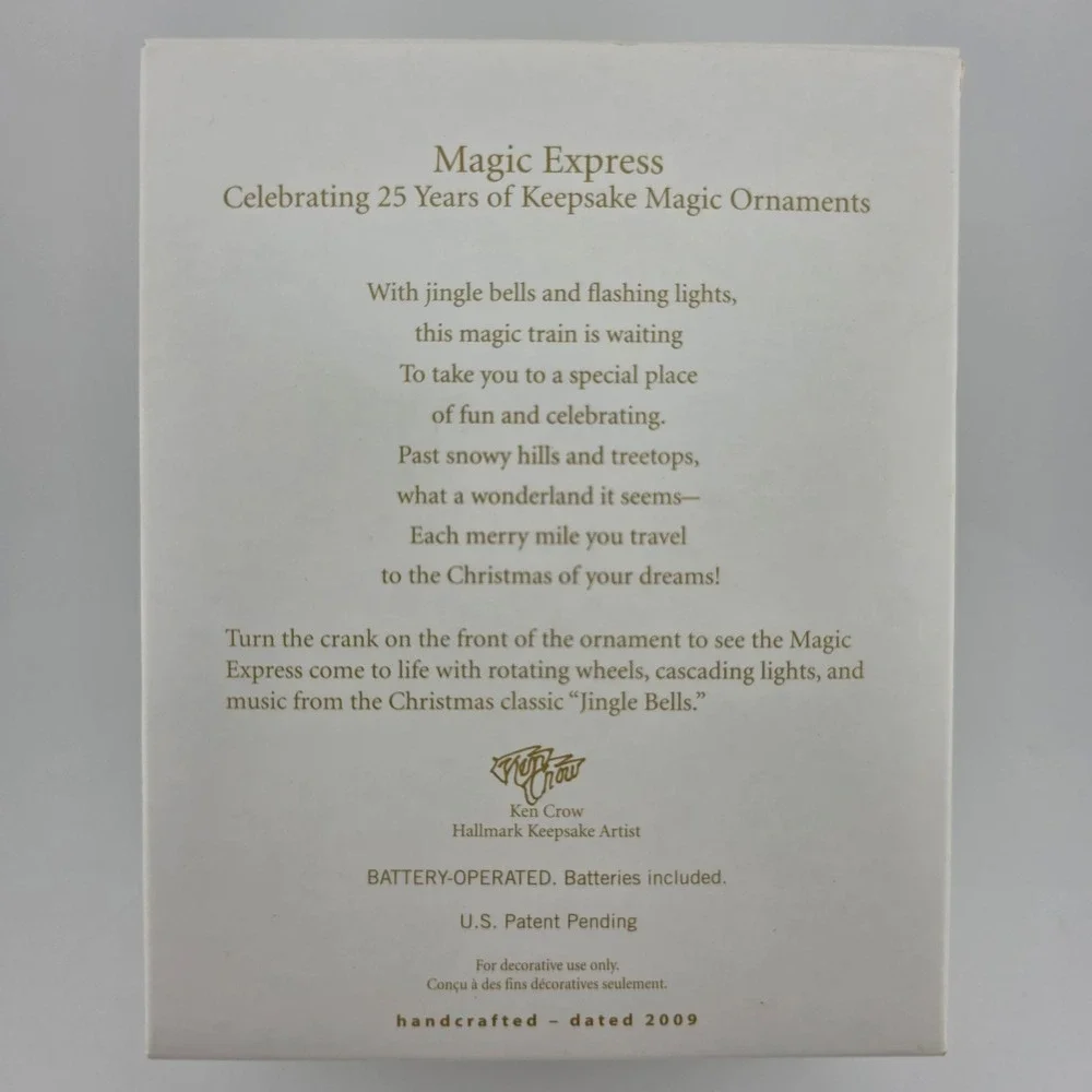 Hallmark‎ Keepsake Magic Express 25th Anniversary Ornament AS IS Parts